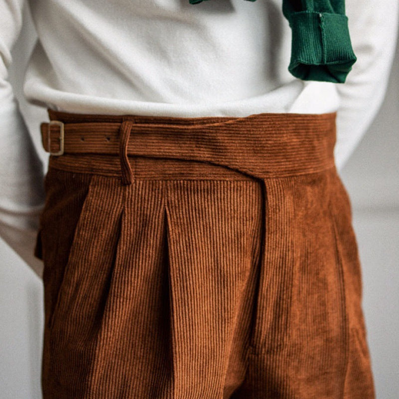 Wide-Leg Drape Trousers