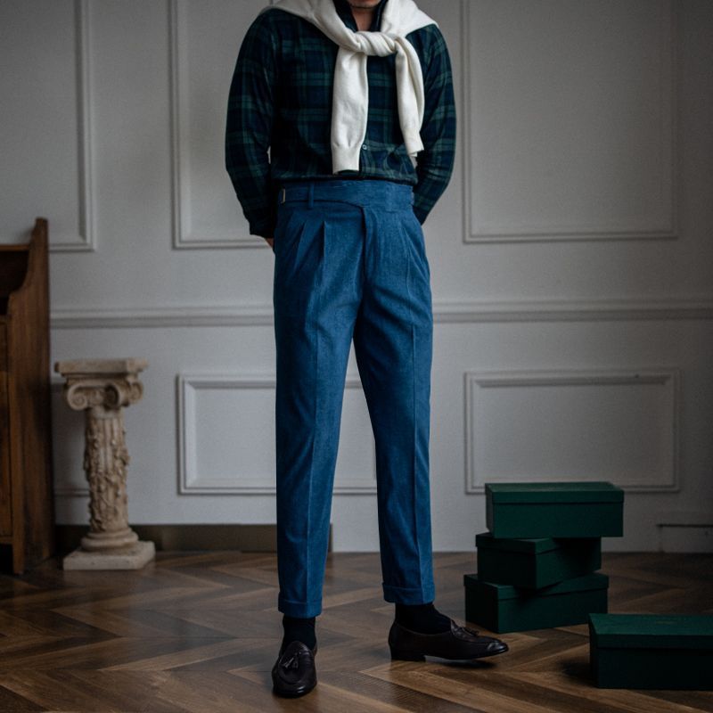 Wide-Leg Drape Trousers