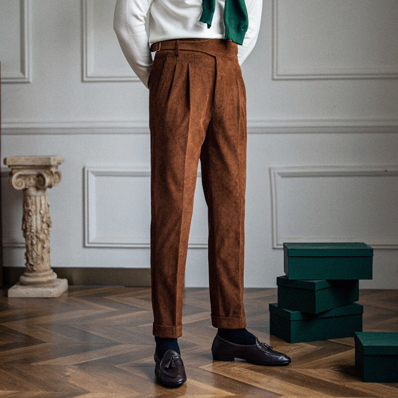 Wide-Leg Drape Trousers