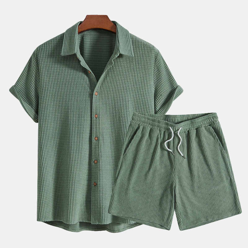 Summer Cotton Shirt and Shorts