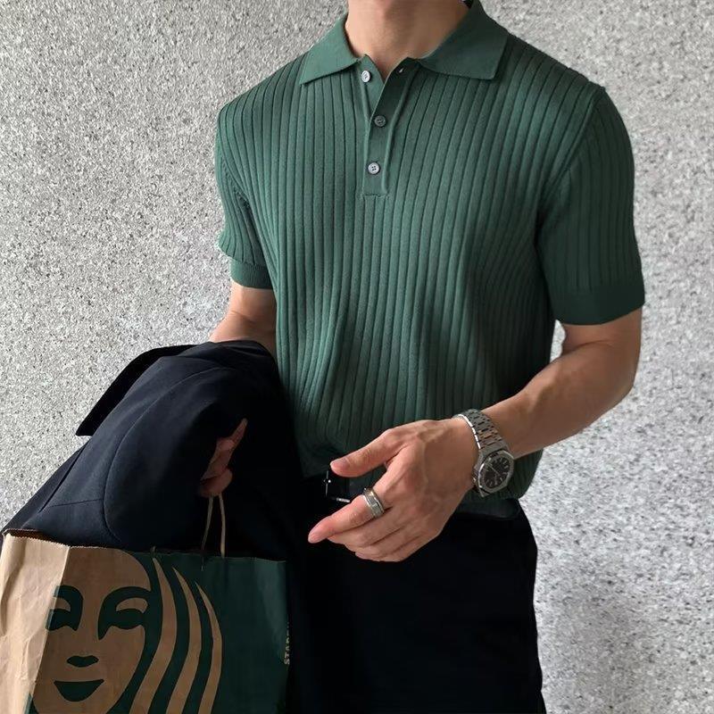 Korean Striped Polo