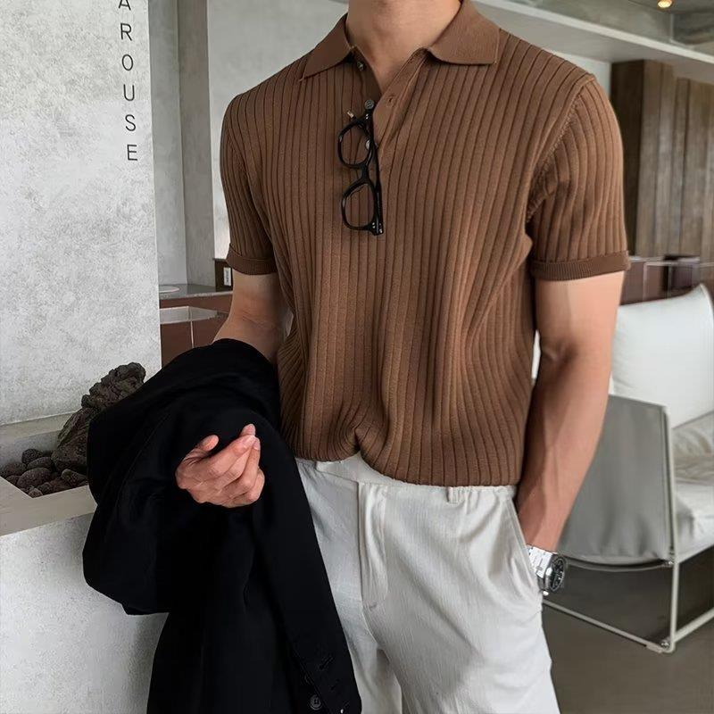 Korean Striped Polo