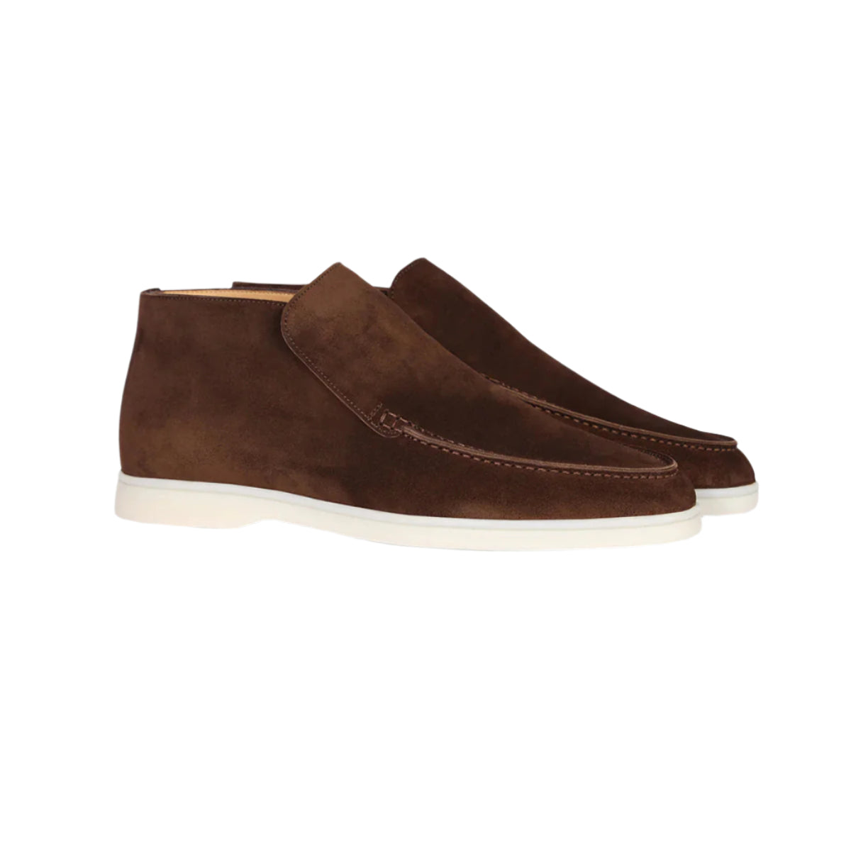 Valorique's Dark Brown High Suede Loafer