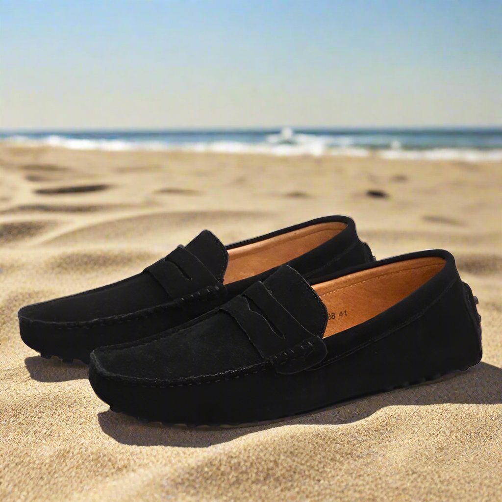 Valorique's Suede Strap Loafers