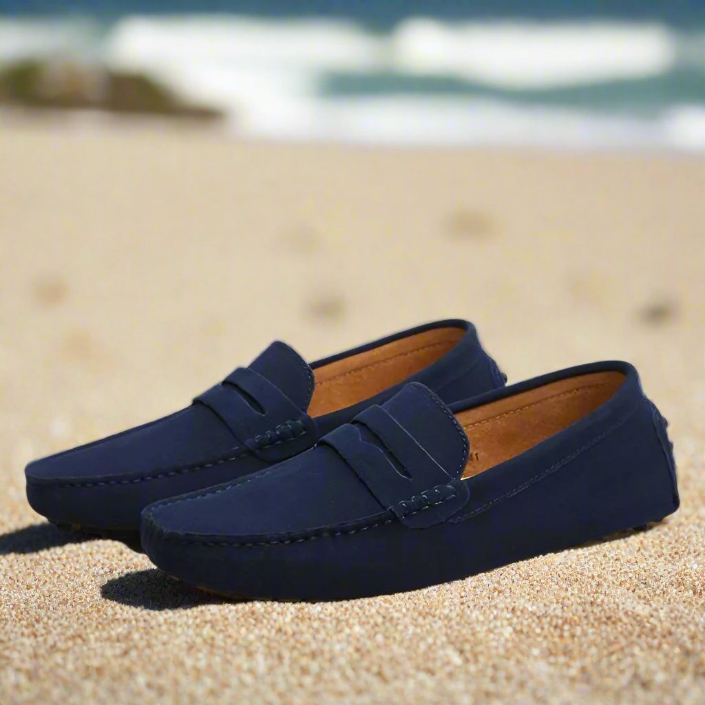 Valorique's Suede Strap Loafers