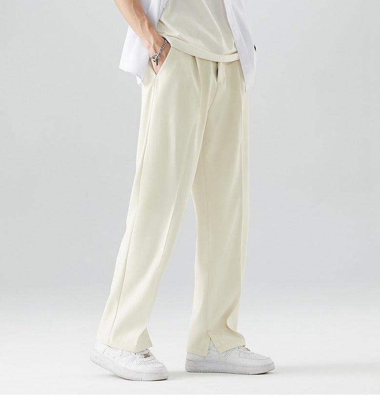 Silky Casual Suit Pants - Valorique