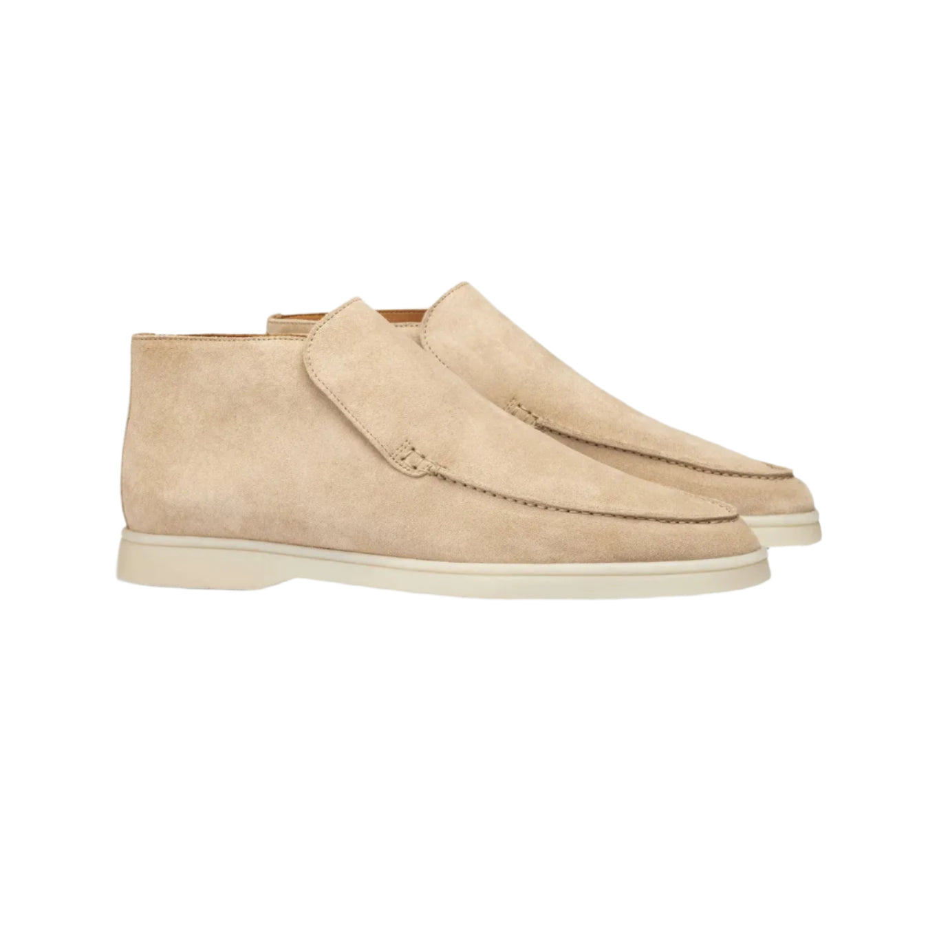 Valorique's Khaki High Suede Loafer