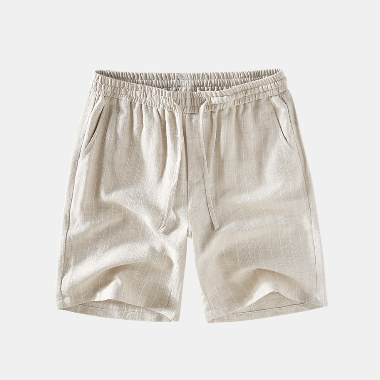 Summer Striped Linen Shorts