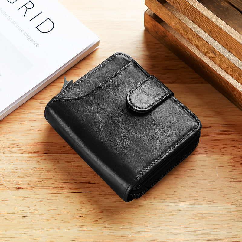 Leather Short Wallet