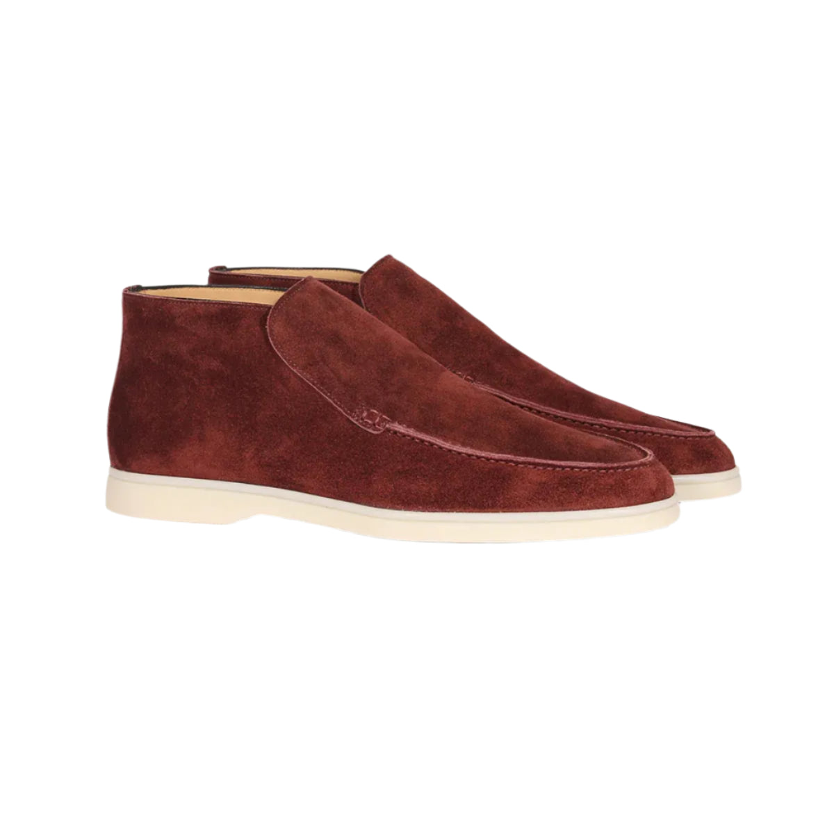 Valorique's Red Brown High Suede Loafer