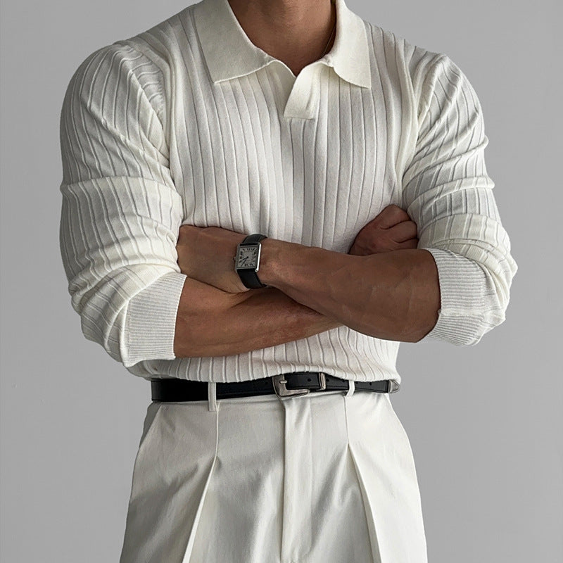 Seoul Elegance V-Neck Polo