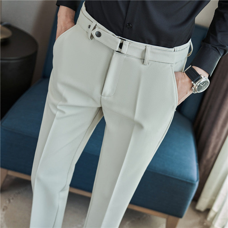 Textured Youth Suit Pants