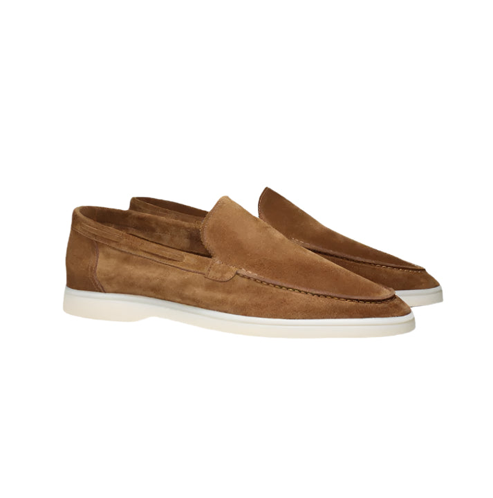 Valorique's Brown Slip-on Suede Loafer